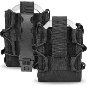 Handcuff Case, Molle Handcuff Pouch Holster for Duty Belt, Nylon Cuff Holder for Police Law Enforcement Security Officer Accessories