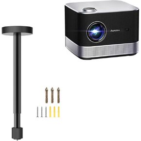 BOOM 3 3-in-1 Smart Projector with ¼-Inch Height Adjustable Ceiling Mount, Netflix-Officially-Licensed, Auto Focus & Keystone, DoIby Audio, 500 ANSI, Native 1080P Movie Projector
