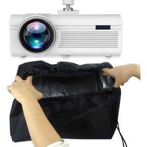 Projector Dust Cover,Waterproof Oxford Cloth Ceiling Projectors Encasement Jacket,Projector Drawstring Dust Cover Compatible for Ceiling Projector Home Theater,3D Printer(13.8"x13.8"x8.7")
