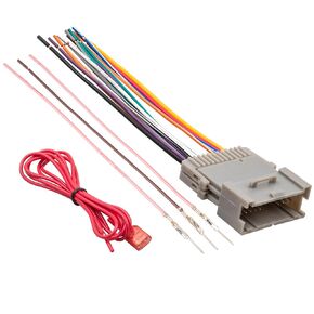 NuIth Radio Wiring Harness for 2000-2012 Chevrolet Colorado Trailblazer, 2003-2007 GMC Sierra Savana Yukon Canyon, Stereo Wire Adapter Stereo Installation Wire Kit Aftermarket Radio Harness Cable