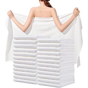 Disposable Bath Towels, 10 Pack 55" x 27.5" Ultra Soft, Quick Dry Disposable Body Towel, Portable Travel Towel for Hotel Camping Beach Swimming Gym Sauna Spa, Personal Care Pet Towels