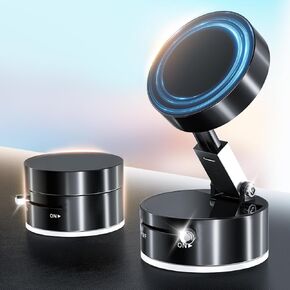 Vacuum Suction Magnetic Phone Holder 2025 Upgraded Magnetic Suction Cup Car Phone Mount Foldable and Adjustable Hands-Free Cell Phone Holder for Car/Gym/Mirror/Smooth