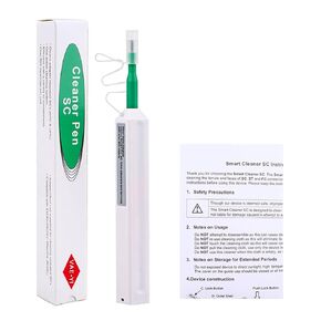 Vaeyi Fiber Cleaner Pen ، قلم تنظيف الألياف البصرية ، قلم تنظيف الألياف ، منظف الألياف LC ، مجموعة تنظيف الألياف ، موصل الألياف البصرية ونظافة النهائيات ، 2.5 مم SC 800+ نقرة واحدة