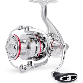 Sougayilang SW Saltwater Spinning Reel, CNC Aluminum Spool, Oversize Grip, 5.5:1 Gear Ratio, 11+1 Stainless-Steel BB, Max Drag 33LB, Freshwater Fishing Reel