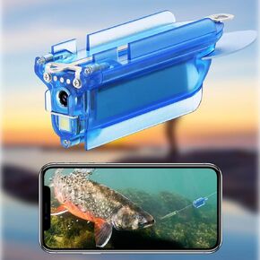 Wireless Underwater Fishing Camera with 1080P HD, Lure Fish Finder Camera 98ft ROV Waterproof, 2h Battery Life, iOS/Android App Control for Ice, Freshwater & Saltwater Fishing