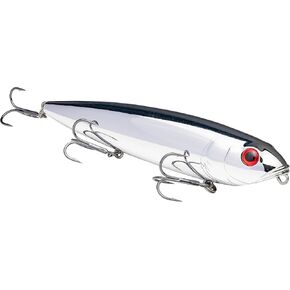 Strike King (HCKVDMD-475) KVD Mega Dawg Topwater Hard Bait Fishing Lure, 475 - Carolina Chrome, 6", Very Wide Walking Action