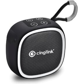 Cinolink Portable Mini Bluetooth Speaker,Bluetooth 5.3 Wireless Speakers with Lanyard,500mAh Battery, Powerful Sound,Rich Bass,TWS,with FM Radio,Speaker for Home,Party, Outdoor and Travel