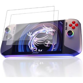 2 Pack Screen Protector for MSI Claw 8 AI+ A2VM Handheld Game Console, 9H Hardness Tempered Glass for MSI Claw 8 AI+ A2VM,Anti-Scratch, HD Clarity,Bubble Free