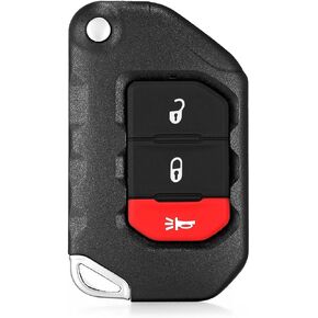 نوبات استبدال مفتاح Smart Key FOB لجيب Wrangler 2018 2019 2020 2021 2022 2023 2024 الإدخال القريب من الإدخال غير المفتاح التحكم عن بُعد 433 MHz OHT1130261 ID4A 68416782AA 68416782AB 68416782AC 68416782ADADADADAA