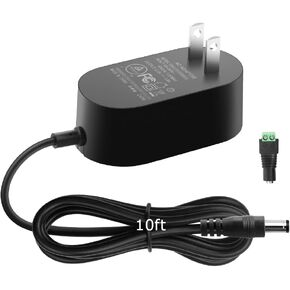 12V 3A محول إمدادات الطاقة 36W 3M/10ft AC/DC ACRGER AC 100V-240V إلى DC 12VOLT 3AMP POWER CORM 12V 2.5A 2A 1.5A 1A 800MA 500MA لضوء LED BT مكبر صوت GPS MICROPHONE RESPON 3M 3M