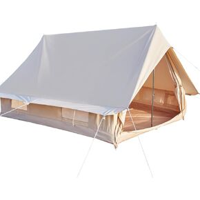 خيمة Canvas Cabin Bell for 3-4 شخص ، خيمة ماء مقاومة للماء ، خيمة تنفس جميع الفصول في الهواء الطلق ، 6.69*8.2*4.92 '