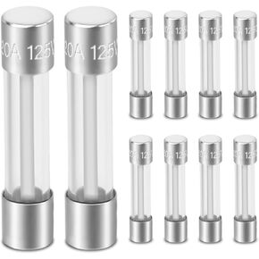 10Pcs 20A 125V Microwave Fuses for GE Frigidaire Microwaves, 20 Amp 125 Volt 6X30MM Oven Fuses Replacement Models WB27X11138 5304509451 5304464087 5304488359 AP5648907 PS5136235, and More