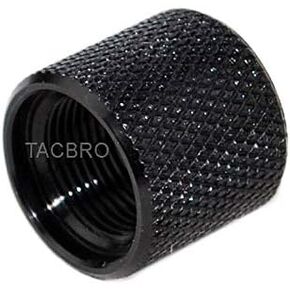 Aluminum 6061 T6 1/2 x 28 Thread Protector Aluminum 6061 T6 Silver Color 1/2-28 Thread (Silver)