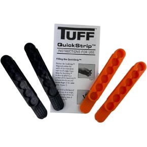 Tuff Products Quickstrips Black 6 Round (Pack of 4) (38./357 40 Cal) Speed Up Your Reloads with Quick Strips. 2 Orange 2 Black