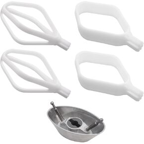 Cake Paddles and Cookie Paddles with Metal Whip Driver Compatible with Bosch Universal Mixers