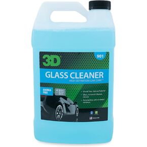 3D Glass Cleaner – Ready-to-Use, Tint Safe, Streak-Free Formula for Windows, Mirrors, & Chrome – Ready To Use Glass Cleaner for Cars