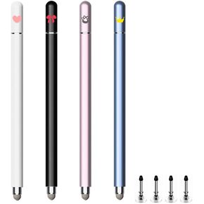LOVE MEI Stylus Pen for Touchscreen,2 in1 High Precision Sensitivity Stylus Pen for iPad, Compatible with iPhone/ipad/Android/Smartphones,All Touch Screens Blue Pink White Black