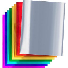 Hygloss 813 Metallic Paper 8.5x11, 8.5-x-11-Inch, 8 Assorted Colors
