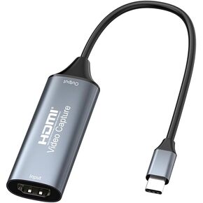 HDMI Video Capture,4K 30Hz USB C 2.0 Video Capture,1080P 60Hz Record Video Audio Grabber for Editing Video/Games/Streaming/Teaching Recording/Medical Imaging, etc.