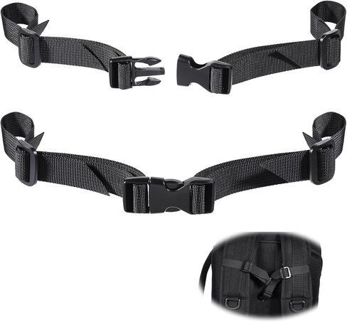 2 Pack Universal Backpack Chest Strap, Adjustable Replacement Backpack Sternum Strap Chest Harness Secures Chest Belt with Quick Release Buckle Outdoor Backpack Accessories in Kuwait