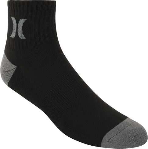 Hurley mens 6 Pack 1/2 Terry Quarter Crew Socks, Coconut Milk, 10 13 US in Saudi Arabia