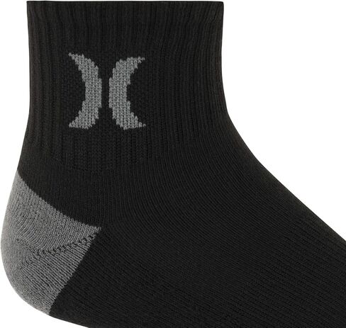 Hurley mens 6 Pack 1/2 Terry Quarter Crew Socks, Coconut Milk, 10 13 US in Saudi Arabia