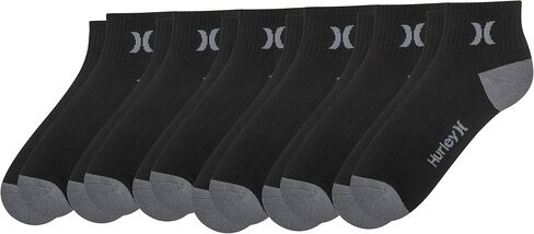Hurley mens 6 Pack 1/2 Terry Quarter Crew Socks, Coconut Milk, 10 13 US in Saudi Arabia