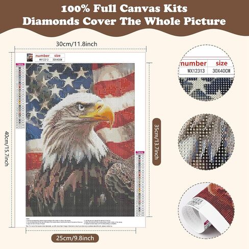 SENQAO Panda Diamond Painting Kits for Adults DIY 5D Diamond Art Paint with Round Diamonds Full Dril Gem Art Flower Panda Painting Kit for Home Wall Decor Gifts 12x16inch in Kuwait