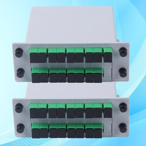 1 PC SC/APC 1x2 PLC Fiber Optic Flitter ، من 1 إلى 2 SC APC بطاقة كاسيت إدراج خائن الألياف البصرية للأسلاك المنزلية ، LAN الألياف البصرية ، صندوق توزيع الألياف ، غرف الشبكة in Kuwait