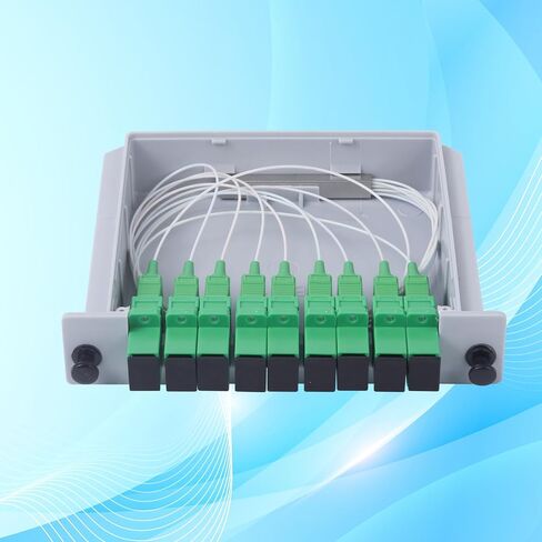1 PC SC/APC 1x2 PLC Fiber Optic Flitter ، من 1 إلى 2 SC APC بطاقة كاسيت إدراج خائن الألياف البصرية للأسلاك المنزلية ، LAN الألياف البصرية ، صندوق توزيع الألياف ، غرف الشبكة in Kuwait