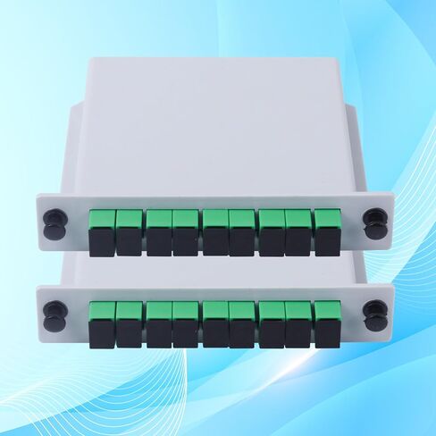 1 PC SC/APC 1x2 PLC Fiber Optic Flitter ، من 1 إلى 2 SC APC بطاقة كاسيت إدراج خائن الألياف البصرية للأسلاك المنزلية ، LAN الألياف البصرية ، صندوق توزيع الألياف ، غرف الشبكة in Kuwait