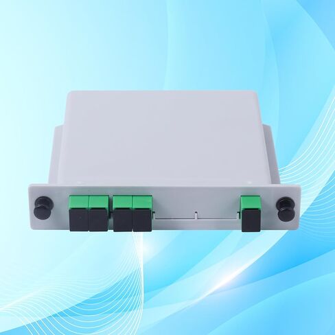 1 PC SC/APC 1x2 PLC Fiber Optic Flitter ، من 1 إلى 2 SC APC بطاقة كاسيت إدراج خائن الألياف البصرية للأسلاك المنزلية ، LAN الألياف البصرية ، صندوق توزيع الألياف ، غرف الشبكة in Kuwait