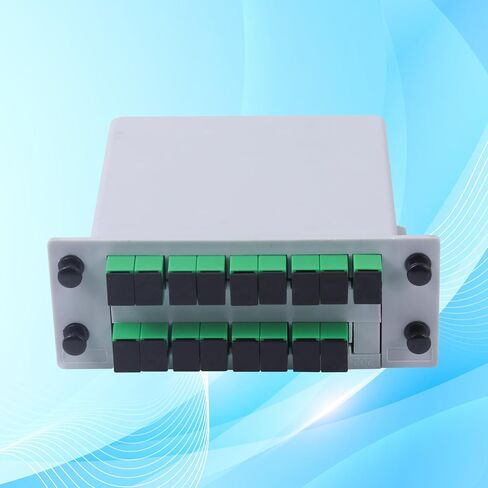 1 PC SC/APC 1x2 PLC Fiber Optic Flitter ، من 1 إلى 2 SC APC بطاقة كاسيت إدراج خائن الألياف البصرية للأسلاك المنزلية ، LAN الألياف البصرية ، صندوق توزيع الألياف ، غرف الشبكة in Kuwait