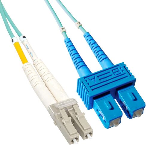 ICC OM3 Multimode LC إلى LC 50/125 ميكرومتر كابل تصحيح الألياف ، مركز بيانات البيانات 0.1DB فقدان الإدراج النموذجي ، السترة الصاخبة ONFR ، أكوا ، 7 أمتار (23 قدمًا) ، 6 عبوات in Kuwait