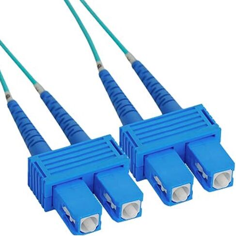 ICC OM3 Multimode LC إلى LC 50/125 ميكرومتر كابل تصحيح الألياف ، مركز بيانات البيانات 0.1DB فقدان الإدراج النموذجي ، السترة الصاخبة ONFR ، أكوا ، 7 أمتار (23 قدمًا) ، 6 عبوات in Kuwait
