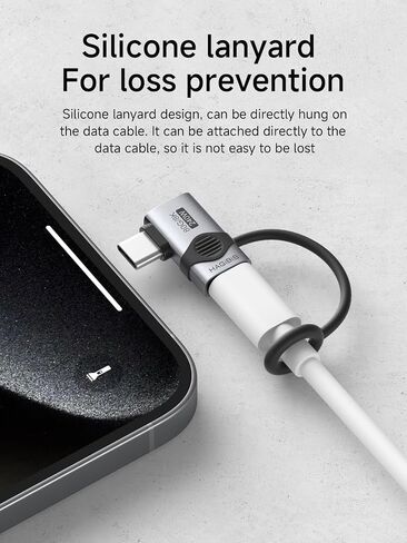 Hagibis 240W 80Gbps 8K USB C Adapter with Lanyard, USB-C Male to USB-C Female Adapter, USB4 Connecter for Thunderbolt 4/3, ROG Ally, Steam Deck, Switch, Dock, Mac, Tablet, iPhone 16 Pro Max (TGM08) in Saudi Arabia