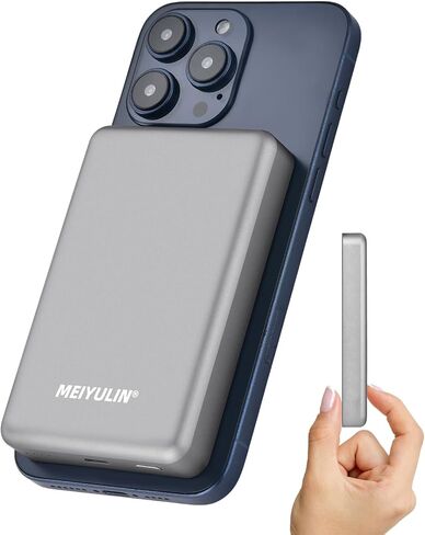for Magsafe Battery Pack, 10,000mAh Magnetic Power Bank for Wireless Portable Charger Compatible for iPhone 16 Pro Max/16 Pro/16/15/14/13/12 Series in Saudi Arabia