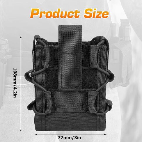 Handcuff Case, Molle Handcuff Pouch Holster for Duty Belt, Nylon Cuff Holder for Police Law Enforcement Security Officer Accessories in Saudi Arabia