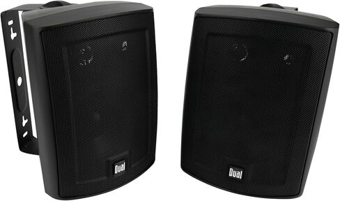 Dual Electronics LU53PW 5.25" 3-Way High Performance Outdoor Indoor Speakers | Effortless Set Up | Home, Pool, Patio, Garage Use | Weather Resistant | Expansive Stereo Sound Coverage | White in Saudi Arabia