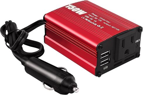 400W Power Inverters for Vehicles DC 12V to 110V AC Car Truck with Dual AC Outlets USB with 2 Type-C,12 Volt Inverter Car Cigarette Lighter Battery Inverter in Saudi Arabia