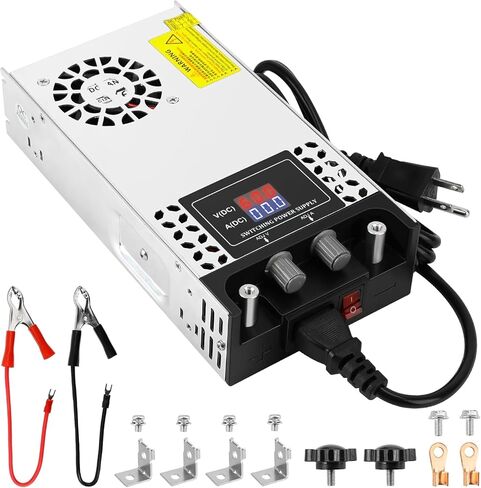 مزود الطاقة 0-48V قابل للتعديل 12.5A 600W ، 110V AC إلى DC 0-48V Buck Converter 0-12.5A 600W مزود الطاقة مع شاشة LCD الجهد القابل للتعديل الحالي 110V/220V AC إلى 48V DC in Kuwait