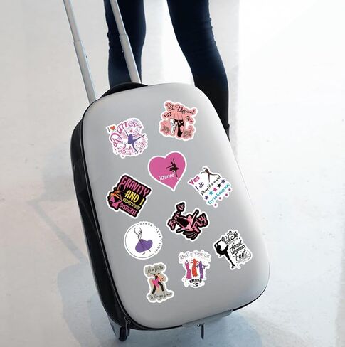 100Pcs Dancing Stickers - Dancing Themed Dancer Stickers for Kids Adults, Vinyl Waterproof Dance Stickers for Laptop, Guitar, Water Bottle Journaling Scrapbooking in Kuwait