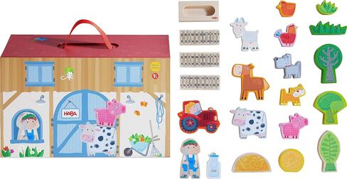HABA Play World at The Zoo - Themed Playset with 22 Wooden Figures (Made in Germany) in Kuwait