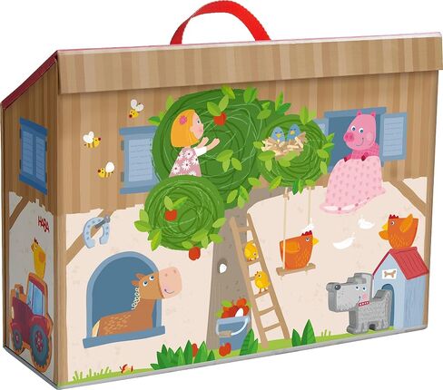 HABA Play World at The Zoo - Themed Playset with 22 Wooden Figures (Made in Germany) in Kuwait