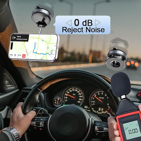720°Rotatable Vacuum Magnetic Phone Stand, Vacuum Magnetic Phone Holder Foldable&Adjustable, Suction Cup Phone Mount for Car/Gym/Mirror/Shower/Smooth Surface, Compatible iPhone 16 15 14 13 12 &Android in Saudi Arabia