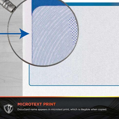 DocuGard Blue/Red Prismatic Top Check, 8.5 x 11 Inches, 24 lb, 500 Sheets, 1 Check Per Sheet (04532) in Kuwait