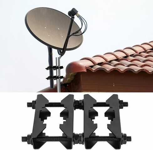 Antenna Mast Clamp 2 inch Pole to Pole Mounting Kits Heavy Duty Mast to Mast Bracket (4 Pack, S) in Saudi Arabia