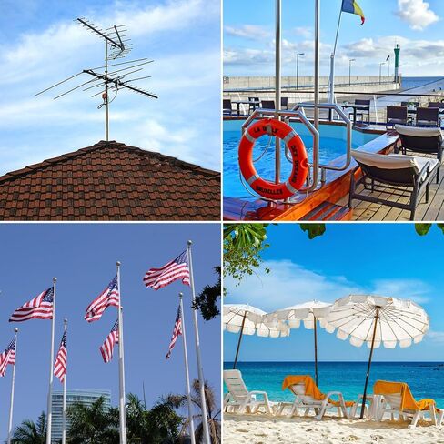 Antenna Mast Clamp 2 inch Pole to Pole Mounting Kits Heavy Duty Mast to Mast Bracket (4 Pack, S) in Saudi Arabia