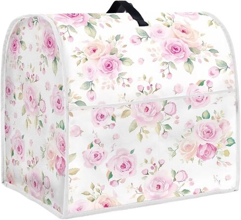 Cozeyat Pink Floral Stand Mixer Cover متوافق مع خلاط مساعدات المطبخ ، أغطية مقاومة لأجهزة المطبخ مع جيوب الملحقات ، وتناسب جميع نماذج رأس الميل والوعاء. in Kuwait