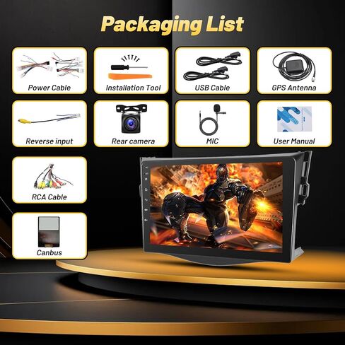4 + 64g Android Car Stereo لـ Toyota Rav4 2007-2011 ، راديو Carplay و Android Auto - 9 بوصات من شاشة اللمس مع 32EQ DSP ، WiFi ، FM RDS ، GPS ، رابط المرآة + AHD View View Camera in Kuwait
